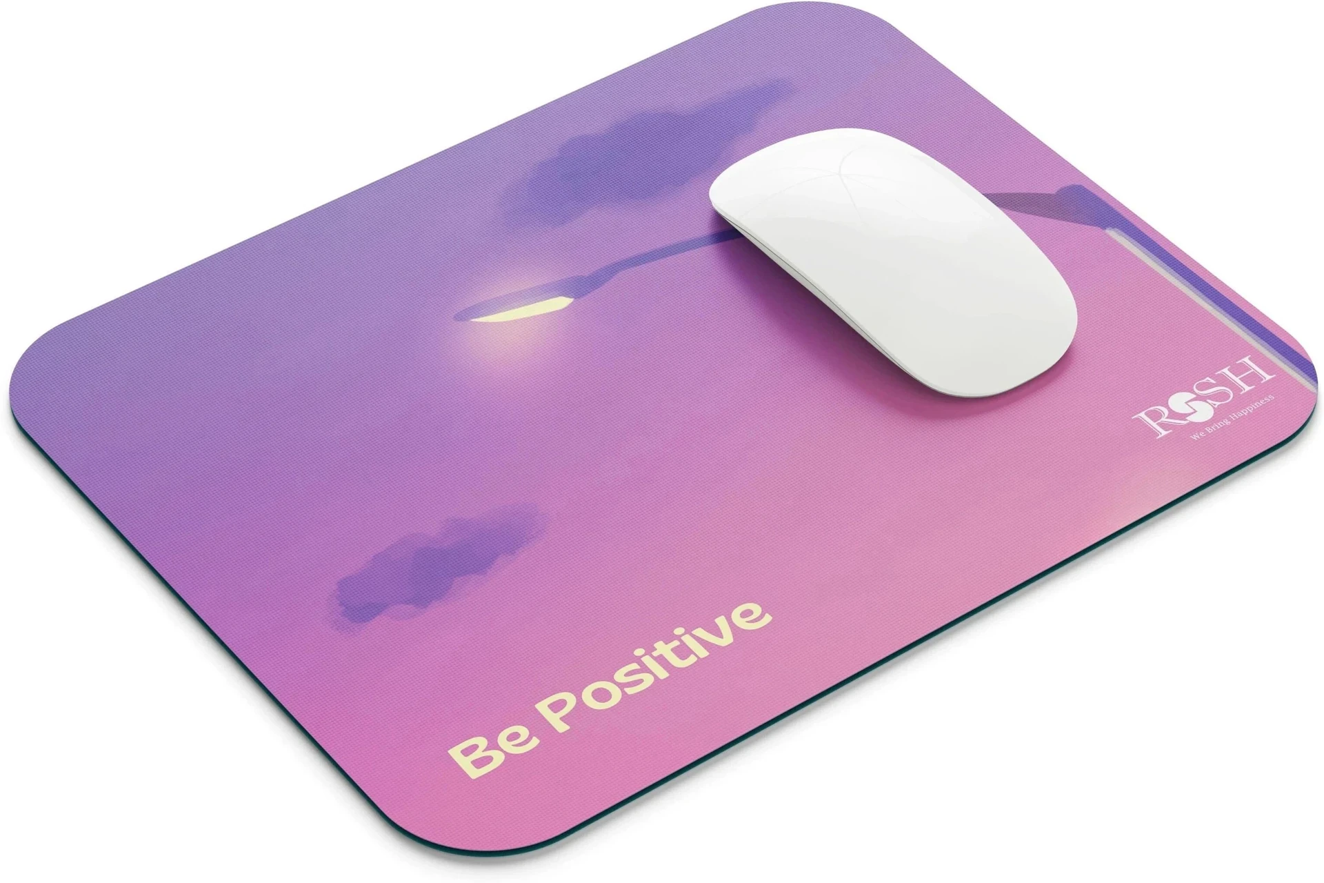 rssh creation Streat Light Pink Color, Anti - Slip Base, High Durability Mouse Pad Non Slip Base Mousepad (Pink)